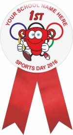 Button Badge with Ribbons 2016 (58mm Dia + 80mm Ribbon) Button Badge with Ribbons 2016 (58mm Dia + 80mm Ribbon)